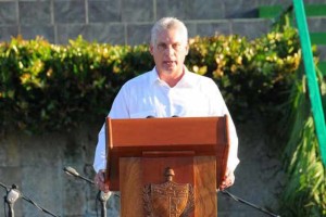 O primeiro vice-presidente de Cuba, Díaz-Canel