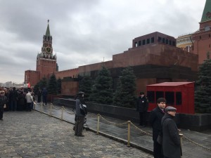 Túmulo de Lênin, na praça Vermelha.