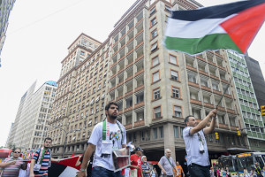 Marcha realizada em Porto Alegre em 2012, em defesa do povo palestino / Foto: Bernardo Jardim Ribeiro