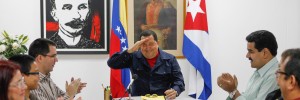 Arreaza, Chávez e Maduro