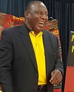 Cyril Ramaphosa, atual vice-presidente da África do Sul e presidente do CNA