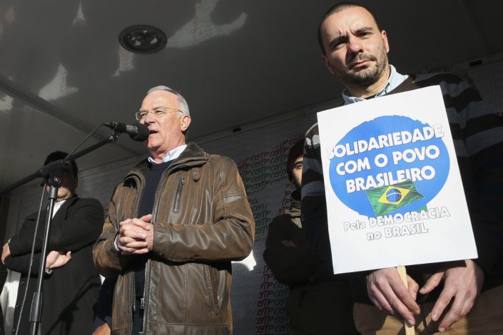 Arménio Carlos denunciou a ofensiva em curso contra os trabalhadores brasileiros / Foto: João Relvas - Agência Lusa